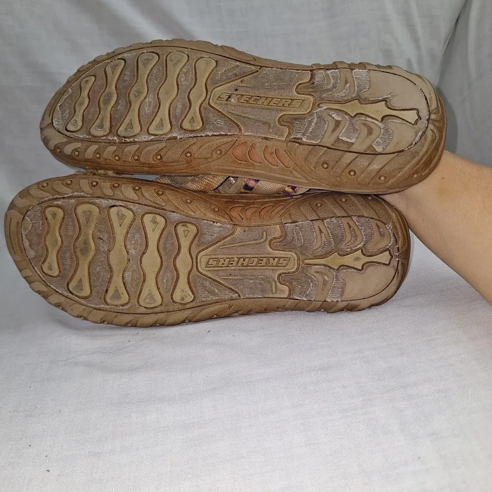 Y2K Cottagecore Boho Bohemian Skechers Dark Natural 8 Outdoor Reggae Sandals